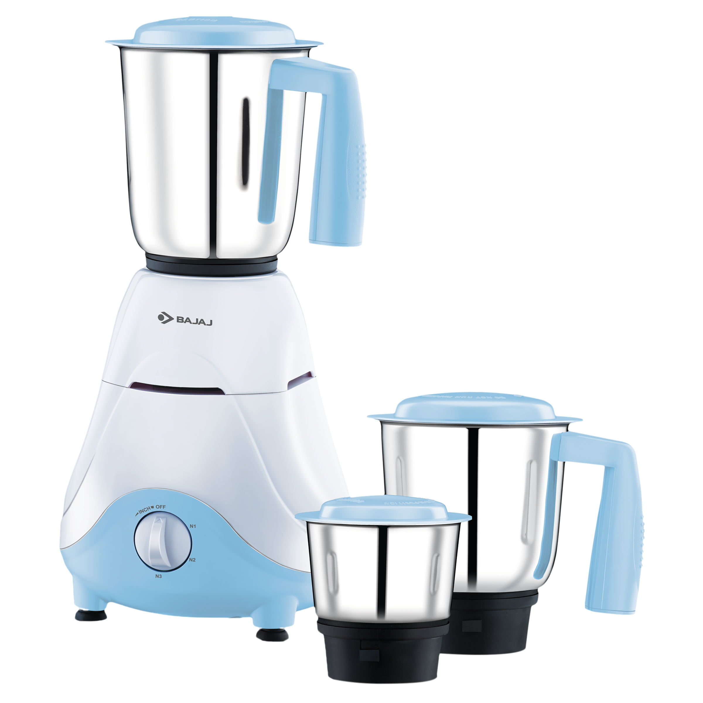 Buy Bajaj GX 500 Watt 3 Jars Mixer Grinder (18000 RPM, 3 Speed Control, White) Online Croma